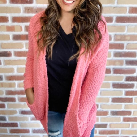 Women's Top KEEP IT POPPIN' CARDIGAN - Picture 3 of 5